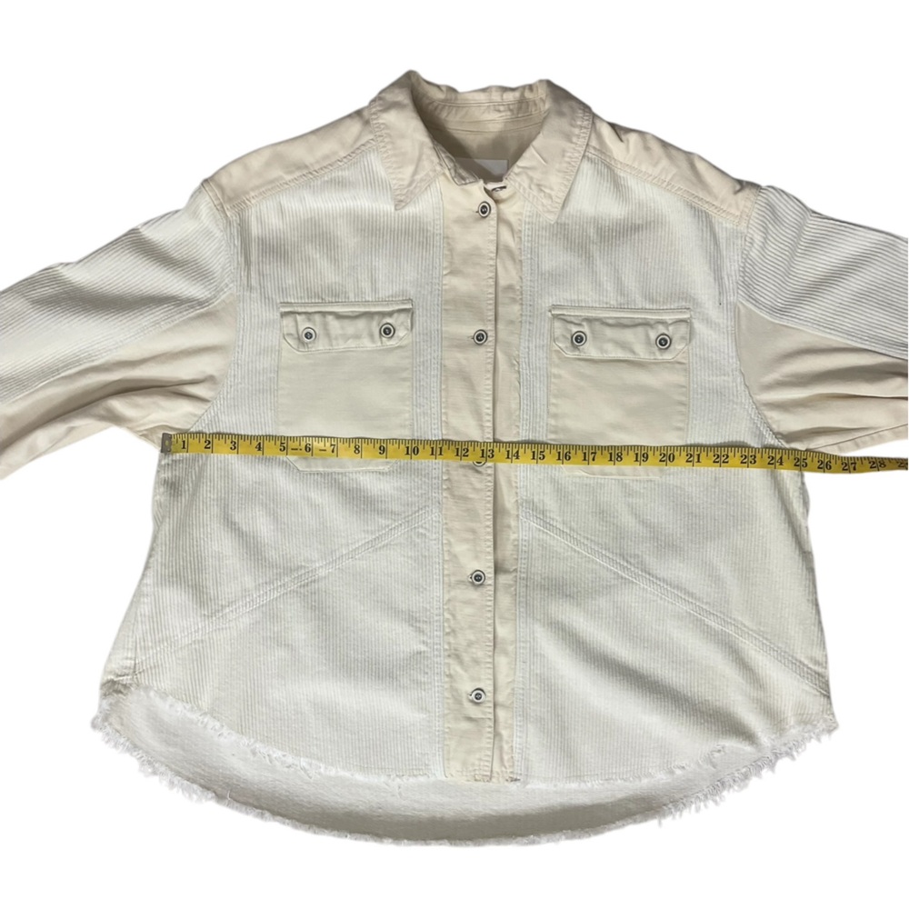 Thread & Supply Corduroy Shirt Jacket in Ecru (A-1) - Picture 7 of 10